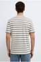 M0613336 Striped T-Shirt Men's T-Shirt Beige - 7