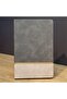 دفتر ملاحظات مخطط باللون الرمادي