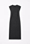 Crew Neck Padded Dress - 6