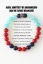 Love and Affection Bracelet Agate Amethyst Aquamarine Stone Natural Stone Bracelet