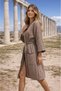 Muslin Women's Dressing Gown - Bathrobe - with Oyster Stitching Detail - 3