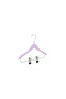 Wooden Ksçm 0-3 Years Old 26cm Baby-Child Hanger with Latch Lila Color 16 Pieces - 2