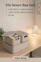 Linea Smart Box Mink Set of 3, 1 Piece of 4.5 Lt, 2 Pieces of 2.4 Lt with Lids, Multi-Purpose Storage Box