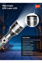 Aircraft Non-Corrosive Aluminum Rechargeable LED Flashlight, 25W, Hunter Z6 - 8