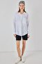 Bdart Pocket Detailed Oversized Button Linen Blend Shirt - 2