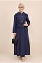 Metal Buttoned Waist Tie Shirt Gilet Dress -Laci - 3