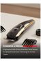 OG2000HT Rechargeable Hair Clipper, 90min, Stainless Steel Blades, USB-C, Black & Gold - 2