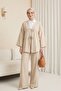 Kimono Set with Double Tied Front Trousers - 5