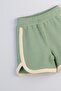 Knitted Fabric Waffle Girls' Shorts 100% Cotton (Khaki) - 2