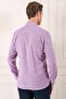Men's Comfort Fit Herringbone Woven 100% Cotton Classic Purple Shirt Gk 722 - 5