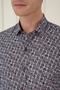 Men's Slim Fit Printed 100% Cotton Sports Gray Shirt g 1586 - 5