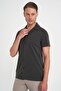 Men's Slim Fit Apaş Collar Modal Blend Short Sleeve Brown Shirt g 1590 - 3