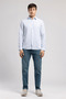 Ketsa Men's Regular Fit Cotton Long Sleeve Shirt Blue
