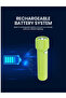 Pocket-Size Rechargeable LED Flashlight – 1W, Type-C, 1500 mAh, 17h Runtime (Blue/Green/Oran - 2