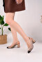 Genuine Leather Brown Mink Beige Women's Heeled Leather Shoes Shn-0075 - 3