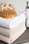 Roya 100% Cotton Face Towel Beige 50x90 - 3