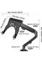 Pm-27096 Professional 2-in-1 Laptop and Monitor Stand with Shock Absorber - 3