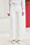 Flared Bell Bottom Trousers-Ecru - 3