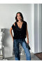 Four Button Thessaloniki Vest - Black - 2