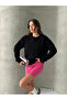 Plain Basic Sweatshirt - Black - 2