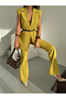 Leather Belted Vest - Oil Green - 2