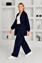 PLUS SIZE CREPE SUIT WITH JACKET AND TROUSERS - 5