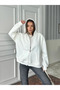 Zipper Pocket Sweatshirt - White - 4