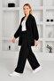 PLUS SIZE CREPE SUIT WITH JACKET AND TROUSERS - 5