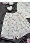 Women's Oslo Fabric Shorts Patterned Pajama Set - 5