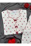 Women's Oslo Fabric Patterned Short Sleeve Pajama Set with Underwear - 5