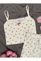 Women's Oslo Fabric Shorts Patterned Pajama Set - 5