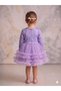 Lilac Jersey Skirt with Ruffles at the Hem Girls' Baby Girl Dress - 4
