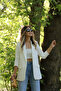 White Sleeve Ruched Detail Blazer - 8