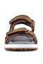 Genuine Leather Brown Tan Velcro Kids Sandals Shoes - 4