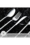 طقم سكاكين وشوكة وملعقة من لورا مكون من 84 قطعة لـ 12 شخصًا - 2