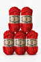 Hand Knitted Thick Velvet Knitting Thread 100 gr 45 Meters Soft Fluffy Crochet 10 - Skewers 12-13