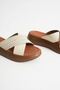 Beige Genuine Leather Slippers Tr31My53H - 6