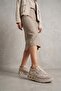 D26Ya-3990 Women's Genuine Leather Casual Shoes Mink