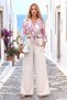 Cream Colored Linen Trousers