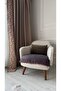 Pompom Patterned Chenille Sofa Cover 70X95 Decorative Soft Textured Stylish Living Room Cover