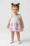 Baby Girl Birthday Party Wedding Dress Short Sleeve Sleeveless Panty Dress with Ruffles and Bow