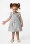 Baby Girl Girl Child Birthday Party Wedding Dress Short Sleeve Strap Sleeveless Lined Tulip Floral - 4