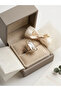 Bronze Vintage Women's Ring Authentic Jewelry Rectangular Crystal Stone Adjustable from Front - 6
