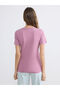 Nevavm Women's T-Shirt with Oval Collar and Difference - 8