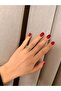 Zircon Stone V Design Gold Color Women's Ring |   Multi-Row Sparkling Stylish Ring - 2