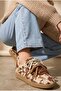Cow Patterned Double Lace-Up Women's Sneakers - 3
