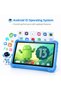 P602 Kids Tablet 7" HD, 4GB+128GB, Android 13, Dual Cam, 3000mAh, 5G WiFi, EVA Case - 3