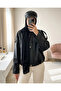 Women's Oversize Leather Jacket 1055 - Black
