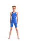Girl's Printed Full Body Black-Team Royal - 7