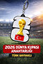 ميدالية مفاتيح كأس العالم 2026 - مع العلم التركي